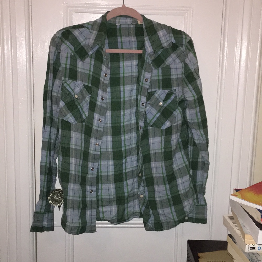 Two oversized flannels